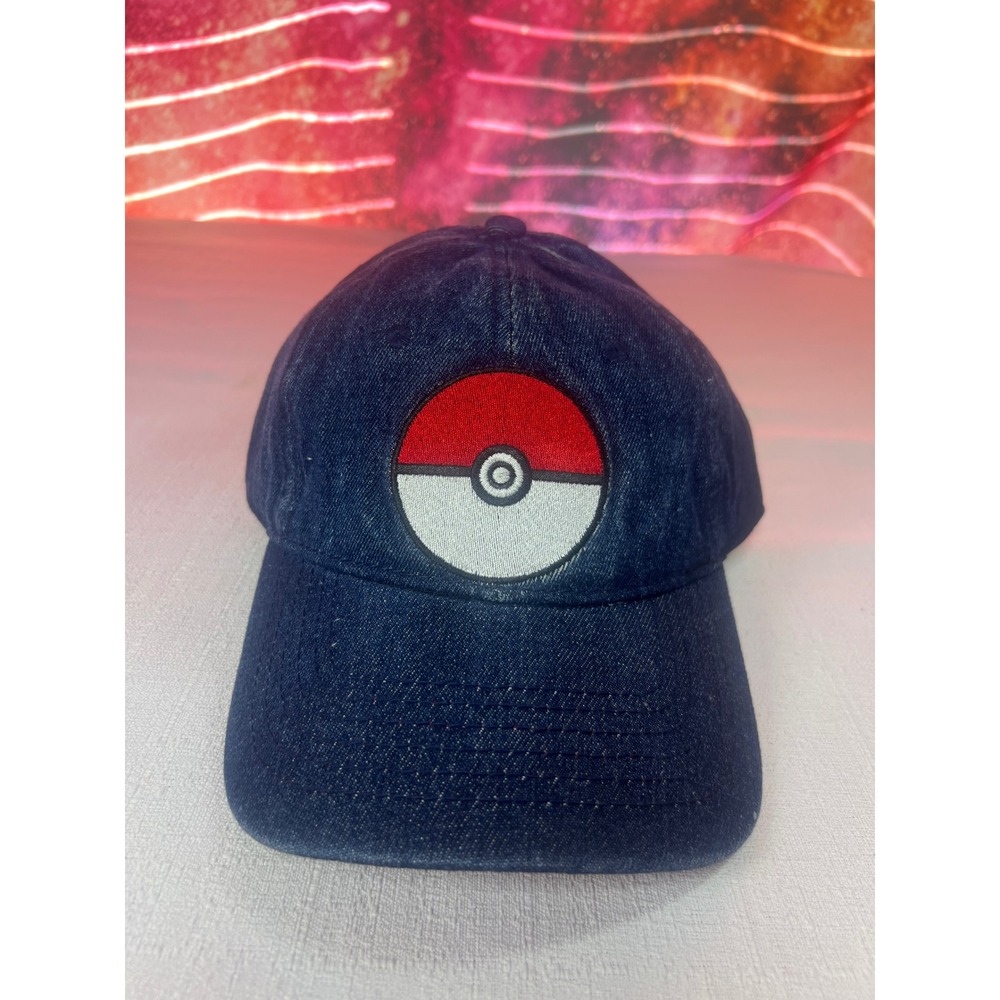 2017 Pokemon Poke Ball Navy Blue Red Baseball Cap Adjustable Hat NWT Nintendo